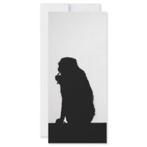 Monkey  Silhouette Rack Card Template
