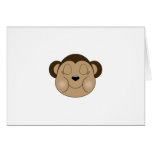Monkey Sleeping Card