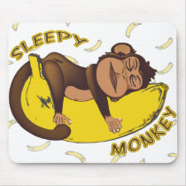 Monkey Sleepy Mousepads