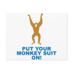 Monkey Suit postcards