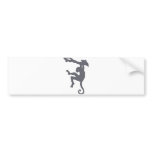 Monkey Swinging in Tree Silhouette Cartoon bumper stickers