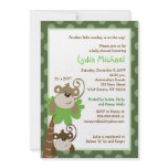 Monkey Time 5x7 Palm Tree Jungle Baby Shower invitations