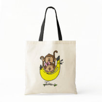 Monkey Twin Boy and Girl Tshirts and Gifts Bag