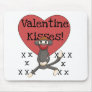 Monkey Valentine Kisses Tshirts and Gifts Mouse Pad