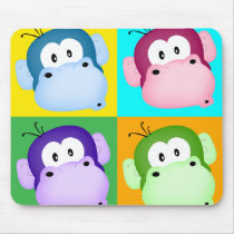 Monkey Warhol Mouse Pads