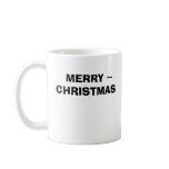 MONKEY WITH SANTA HAT AND BANANA, MERRY ~, CHRI... mugs