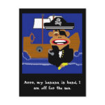 monkeypirate, Arrr, my banana in hand, I am off... postcards