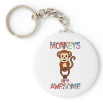 Monkeys are Awesome Key Chains