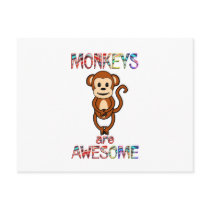 Monkeys are Awesome Postcards