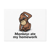 Monkeys ate my Homework