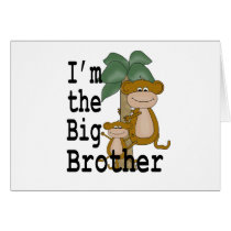 Monkeys Big Brother Greeting Card