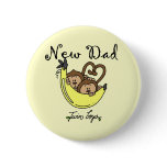 Monkeys Dad of Twin Boys Tshirts and Gifts buttons