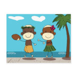 Monkeys Enjoying Vacation In Hawaii Postcard