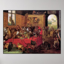 Monkey's Feast Poster/Print - Monkey Painting