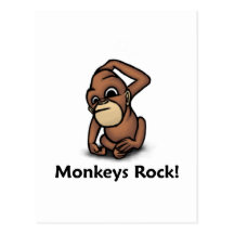 Monkeys Rock! Post Cards