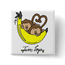 Monkeys Twin Boys Tshirts and Gifts