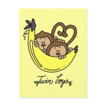 Monkeys Twin Boys Tshirts and Gifts