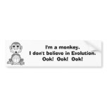 Monkeyvolution bumper stickers