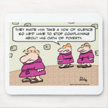 monks oath poverty vow silence mousepads