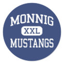Monnig Mustangs Middle Fort Worth Texas stickers