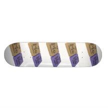 Mono as Mo Molybdenum and No Nobelium Custom Skate Board