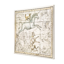 Monoceros, from 'A Celestial Atlas', pub. in 1822 Stretched Canvas Print