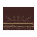 Monochrome Brown Invitation postcards