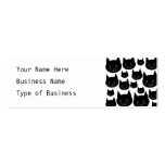 Monochrome Cat Design. Business Card Templates