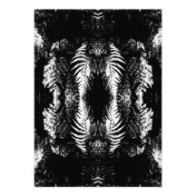 Monochrome Fern Pattern. Card