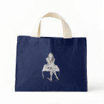 Monochrome girl sitting down bags