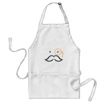 Monocle and Moustache Aprons