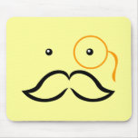 Monocle and Moustache mousepads