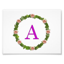 Monogram "A" Art Photo