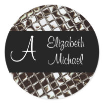 Monogram and First Names Sticker