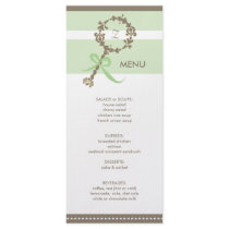 Monogram Baby Rattle Shower Menu