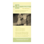 Monogram Band Tea & Cream Rack Cards rack cards