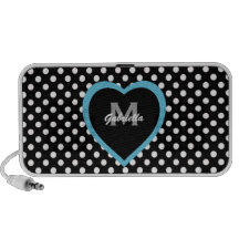 Monogram: Blue Sweetheart Doodle Speaker System