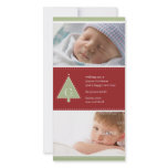 Monogram Christmas Tree Photo Card photo cards