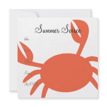 Monogram Crab Custom Announcements