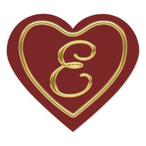 Monogram E in 3D gold
