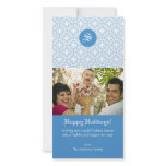 Monogram Family Photo Greeting photo cards