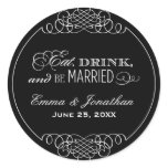 Monogram Favour Sticker | Eat, Drink & Be Married