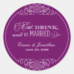 Monogram Favour Sticker | Eat. Drink & Be Married