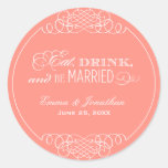 Monogram Favour Sticker | Eat. Drink & Be Married