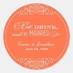 Monogram Favour Sticker | Eat. Drink & Be Married