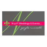 Monogram fleur de lis event planne... - Customised Business Card Template