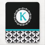 Monogram Fleur de Lis Mousepad