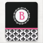 Monogram Fleur de Lis Mousepad