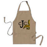 Monogram Initial Fluer de Lis Apron
