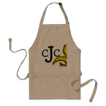 Monogram Initial Fluer de Lis Apron